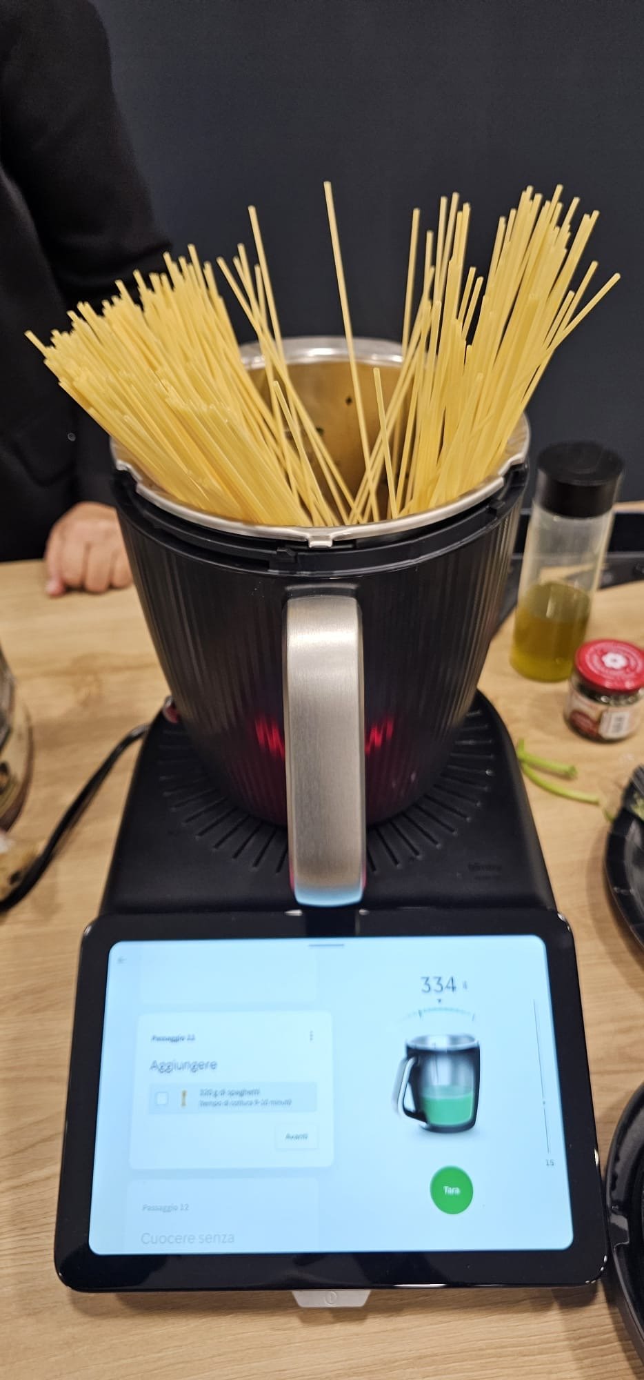 Bimby TM7 mentre cuoce gli spaghetti